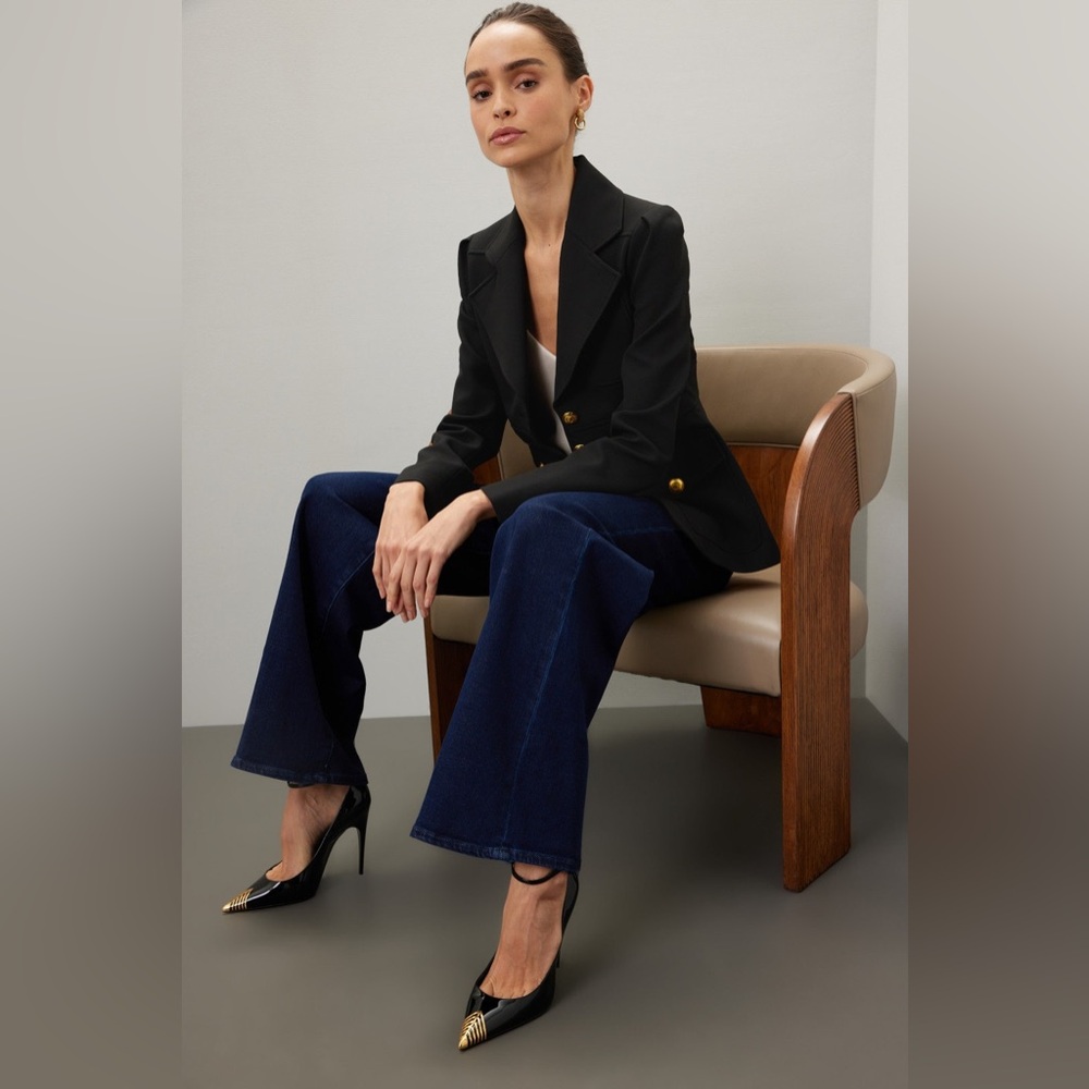 A.L.C. Black Blazer with Gold Accents - Picture 5 of 8
